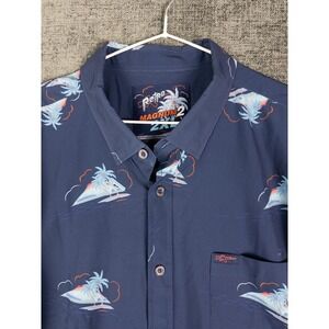 Retro Rifle Magnum 2 Shirt Mens 2XL Party Summer Cocktail Vacations Resort
